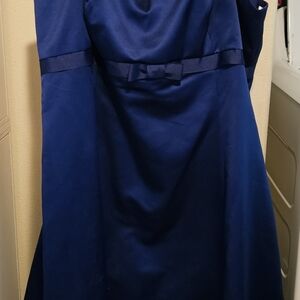 David's Bridal Navy Blue Dress